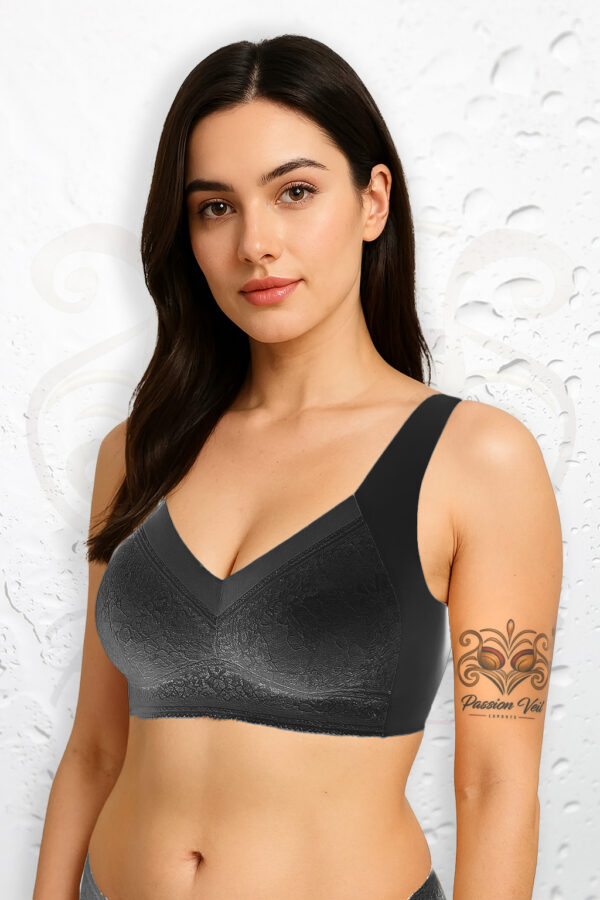 L-6L Women Large Bra Push Up Ice Silk Seamless upper Bralette Lace Wireless Summer Bras Plus Size Top Lingerie Underwear 15019 - Image 7
