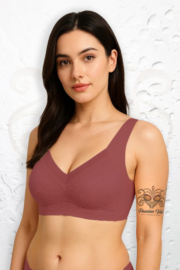L-6L Women Large Bra Push Up Ice Silk Seamless upper Bralette Lace Wireless Summer Bras Plus Size Top Lingerie Underwear 15019 - Image 11