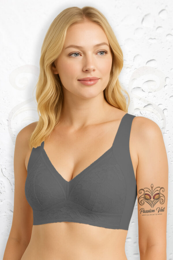 L-6L Women Large Bra Push Up Ice Silk Seamless upper Bralette Lace Wireless Summer Bras Plus Size Top Lingerie Underwear 15019 - Image 8