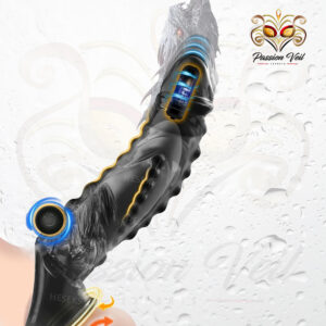 HESEKS Two Bullets Vibrator Ring Clear Cock Ring Extender Reusable Penis Sleeve Ultra-Soft Enlarger Vibrating Dildo Sex Toys Men