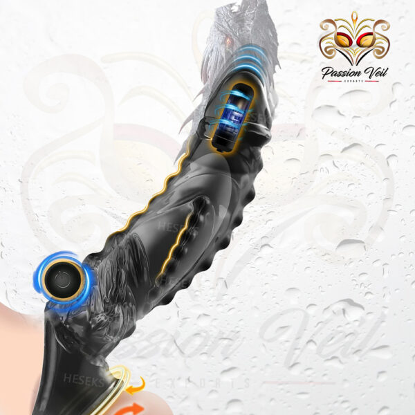 HESEKS Two Bullets Vibrator Ring Clear Cock Ring Extender Reusable Penis Sleeve Ultra-Soft Enlarger Vibrating Dildo Sex Toys Men