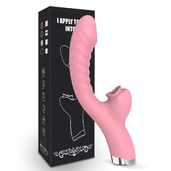 Tongue Licking Vibrator 2 In 1 Adult Women Sex Toys Dildos Vibrators Clitoris Stimulator With 20 Speeds Vibrators Sex Product - Image 5