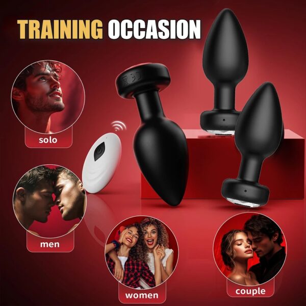 Wireless Remote Prostate Massager Vibrator Anal Plug Silicone - Image 6
