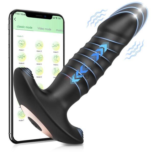 APP Control Male Thrusting Prostate Massager Vibrator for Men Gay - Image 7