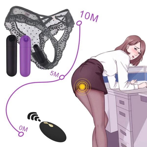 Powerful Remote Control Wearable Vibrator Bullet Mini Vibrators - Image 3