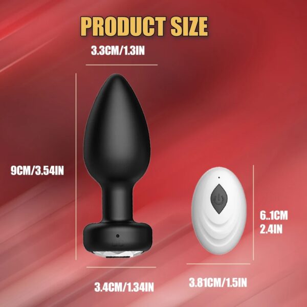 Wireless Remote Prostate Massager Vibrator Anal Plug Silicone - Image 5