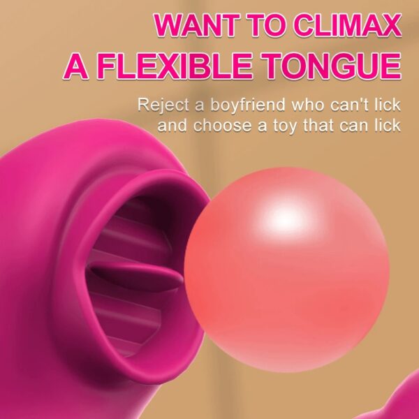 Tongue Licking Vibrator 2 In 1 Adult Women Sex Toys Dildos Vibrators Clitoris Stimulator With 20 Speeds Vibrators Sex Product - Image 12