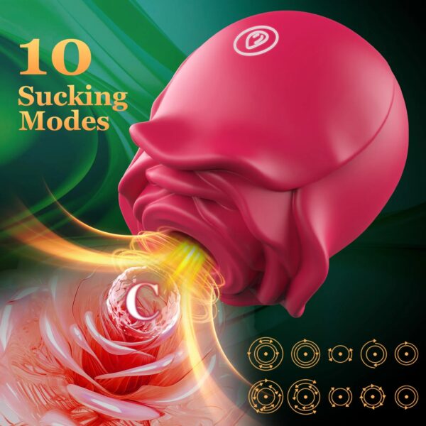 Rose Shape Vagina Sucking Vibrator Intimate Good - Image 5
