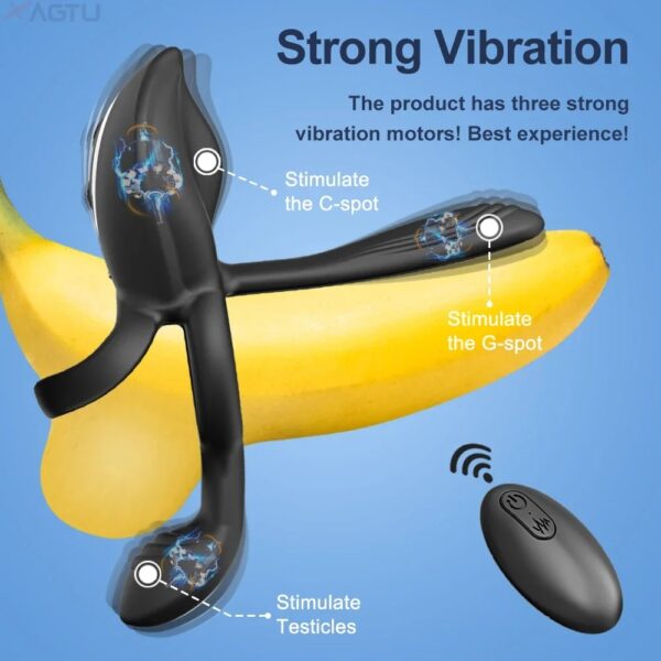 Cock Ring Vibrating for Men Ejaculation Delay Male Erectile Penis Ring G-Spot Clitoris - Image 5