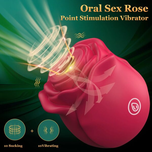 Rose Shape Vagina Sucking Vibrator Intimate Good - Image 4