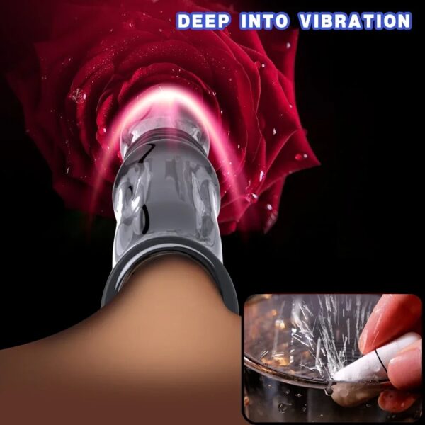 Penis Extender Sleeve Adult Sexy Cock Ring Reusable Condom Delayed Ejaculation Couples Chastity Cage Penis Sex Toys for Men - Image 6