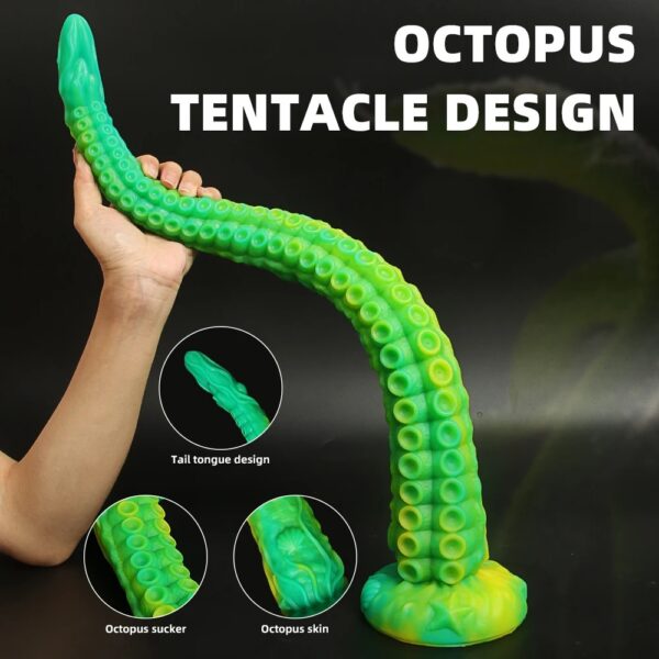 Long Butt Plug Tentacle Dildo Penis Progressive Vagina Octopus Anal Plug - Image 4