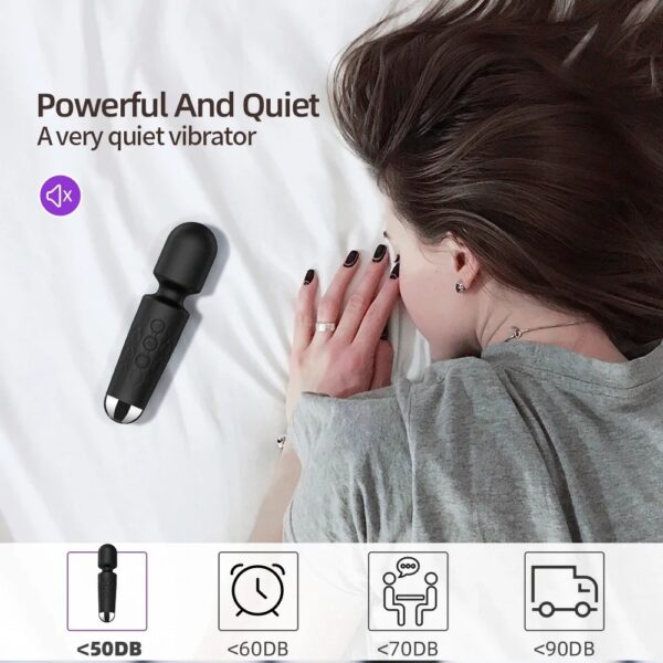 20 Speeds Powerful AV Vibrator for Women Nipple G spot Clitoris Stimulator Magic-Wand Dildo Female Masturbation Adult Sex Toys - Image 5