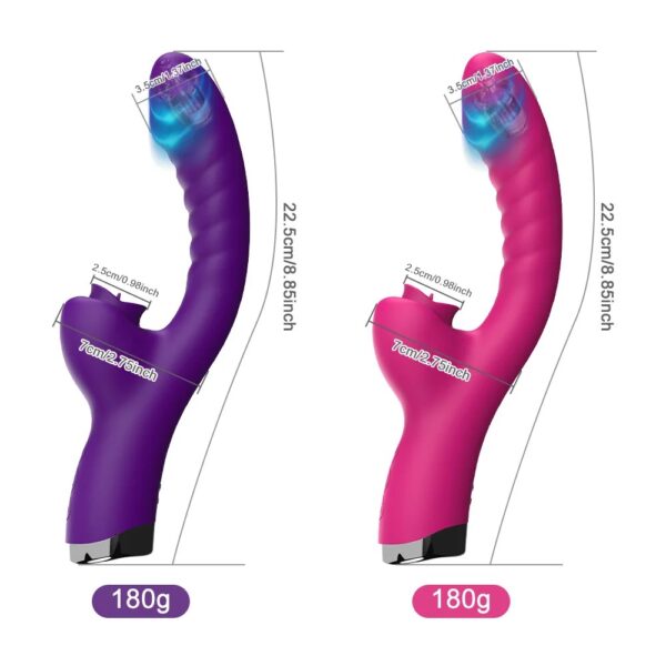 Tongue Licking Vibrator 2 In 1 Adult Women Sex Toys Dildos Vibrators Clitoris Stimulator With 20 Speeds Vibrators Sex Product - Image 10