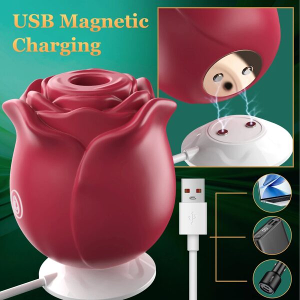 Rose Shape Vagina Sucking Vibrator Intimate Good - Image 2