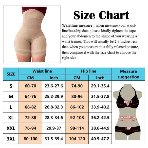 High Waist Body Shaper Panties Seamless Butt Lifter Compression Fajas Reducing Girdles Slimming Corset Shapewear Women Underwear - Image 7