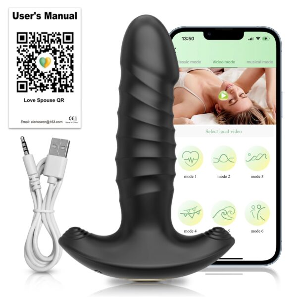 APP Control Male Thrusting Prostate Massager Vibrator for Men Gay - Image 2