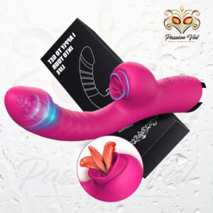 Tongue Licking Vibrator 2 In 1 Adult Women Sex Toys Dildos Vibrators Clitoris Stimulator With 20 Speeds Vibrators Sex Product