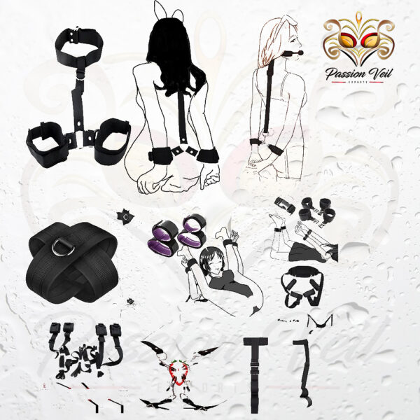 Bondage Kit BDSM Restraints Fetish Erotic Sex Toys For Couples Women Bandage Slave Collars Obedience Handcuffs Master Adult Game