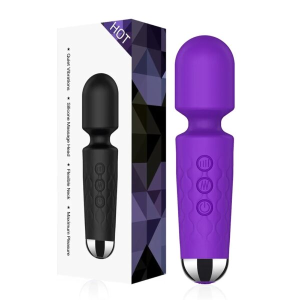 20 Speeds Powerful AV Vibrator for Women Nipple G spot Clitoris Stimulator Magic-Wand Dildo Female Masturbation Adult Sex Toys - Image 3