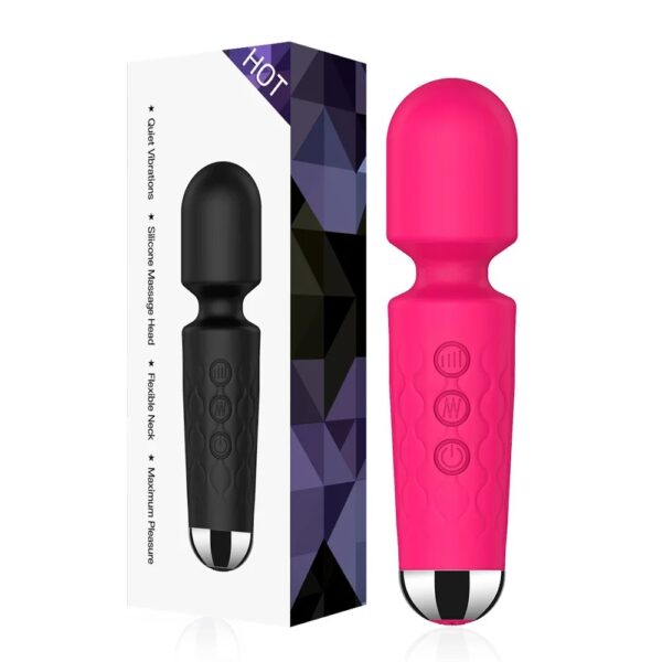 20 Speeds Powerful AV Vibrator for Women Nipple G spot Clitoris Stimulator Magic-Wand Dildo Female Masturbation Adult Sex Toys - Image 2